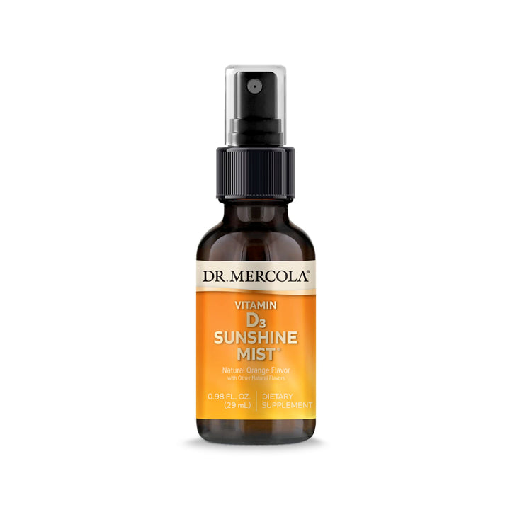 Dr. Mercola Vitamin D3 Sunshine Mist, 5000 IU Per Serving, 38 Servings, Dietary Supplement, Supports Immune and Joint Health, Non-GMO