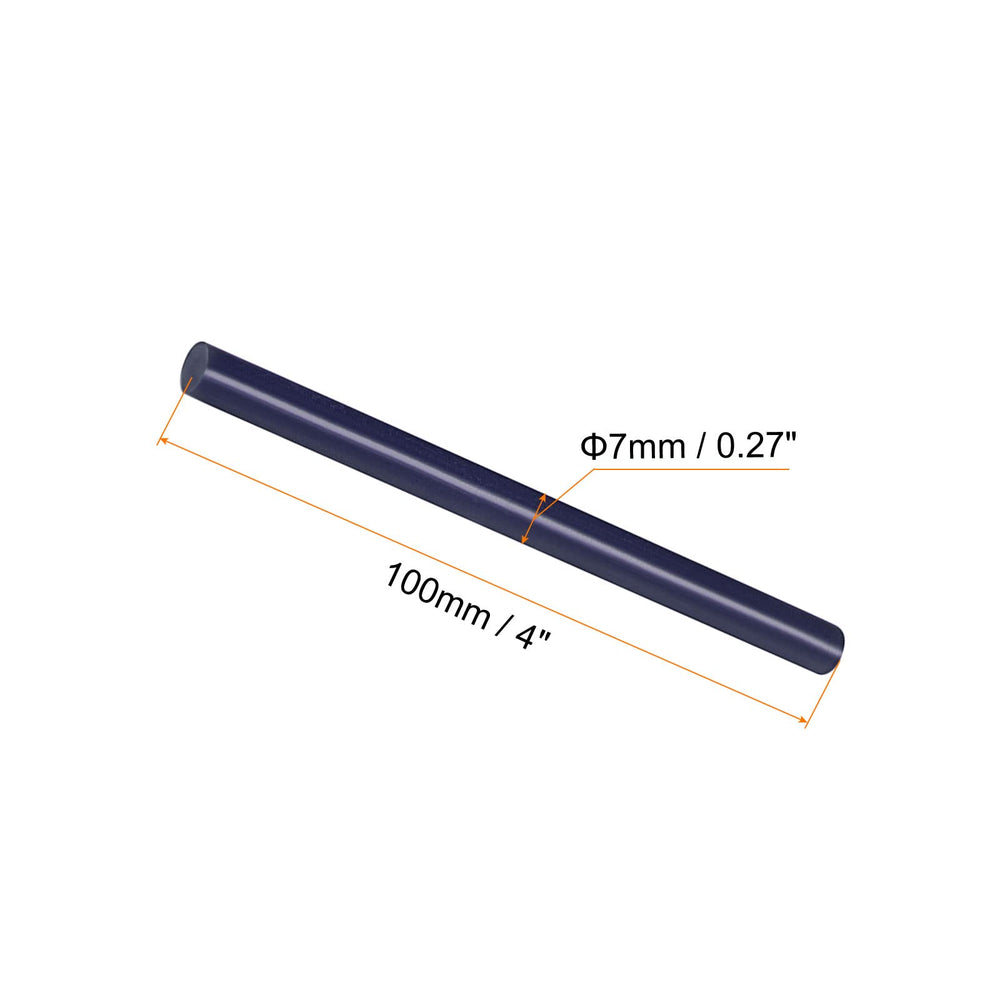 Hot Glue Sticks Mini Adhesive Hot Melt Glue Gun Sticks, [for Art, Craft, DIY, Card Making] - 0.27 x 4/Dark Blue/6 Pcs