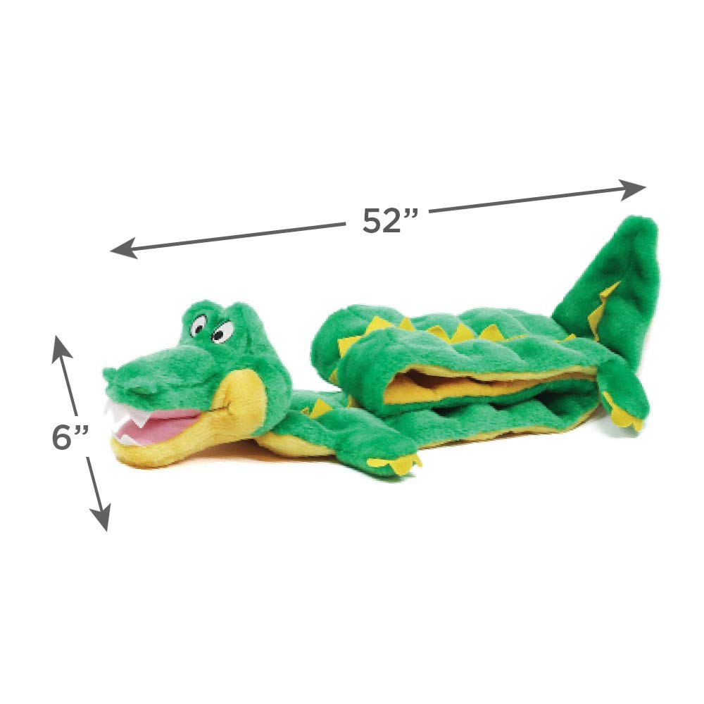 Squeaker Matz Plush Gator Dog Toy, XXL