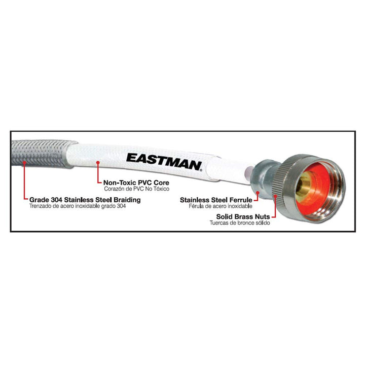 Eastman 41029 Washing Machine Hose, 4'