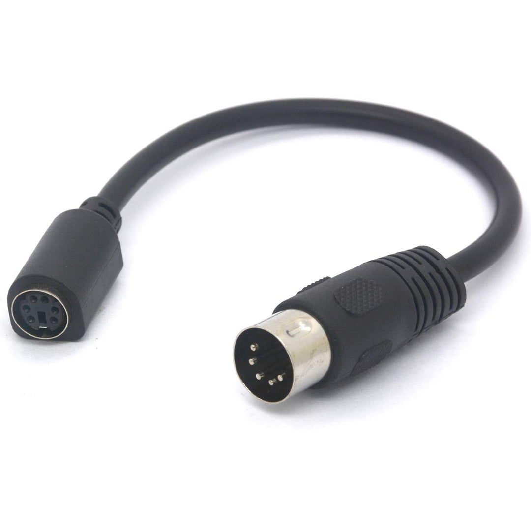 GLHONG 5 Pin DIN to PS/2 Cable Adapter, 5 Pin MIDI Male to 6 Pin Mini Din Female Adaptor for Mouser at Keyboard
