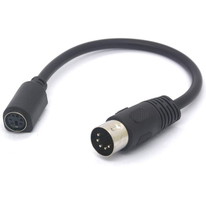 GLHONG 5 Pin DIN to PS/2 Cable Adapter, 5 Pin MIDI Male to 6 Pin Mini Din Female Adaptor for Mouser at Keyboard