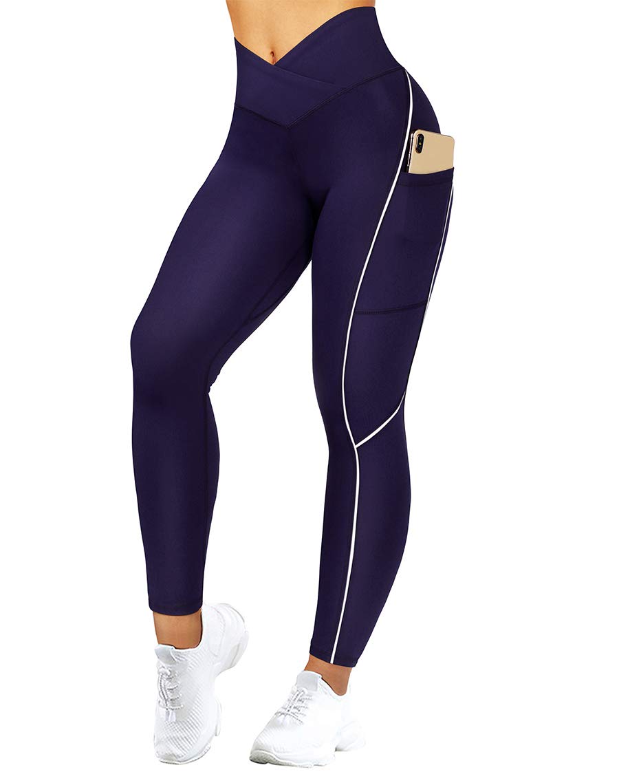 SUUKSESS Women Reflective High Waisted Running Leggings