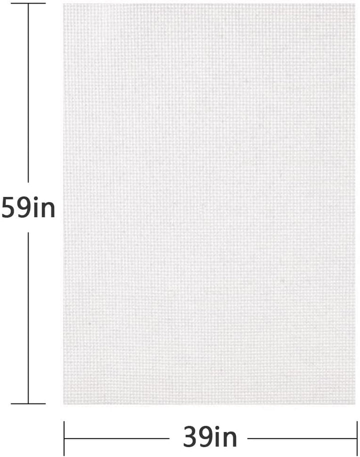Cross Stitch Aida Fabric 18 Count, 59 by 39 Inch Large 