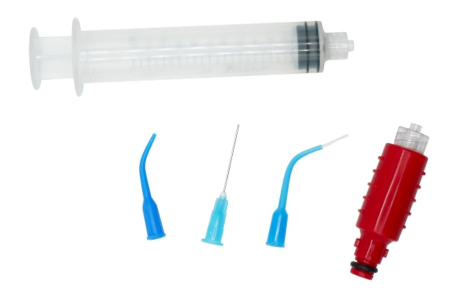 Deep Pocket Irrigator Tips and Syringe for deeper infections