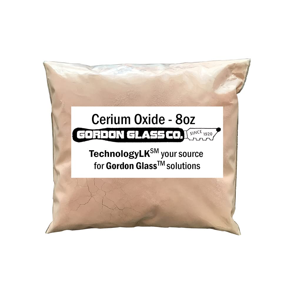 Gordon Glass® Cerium Oxide High Grade Polishing Powder - 8 Oz