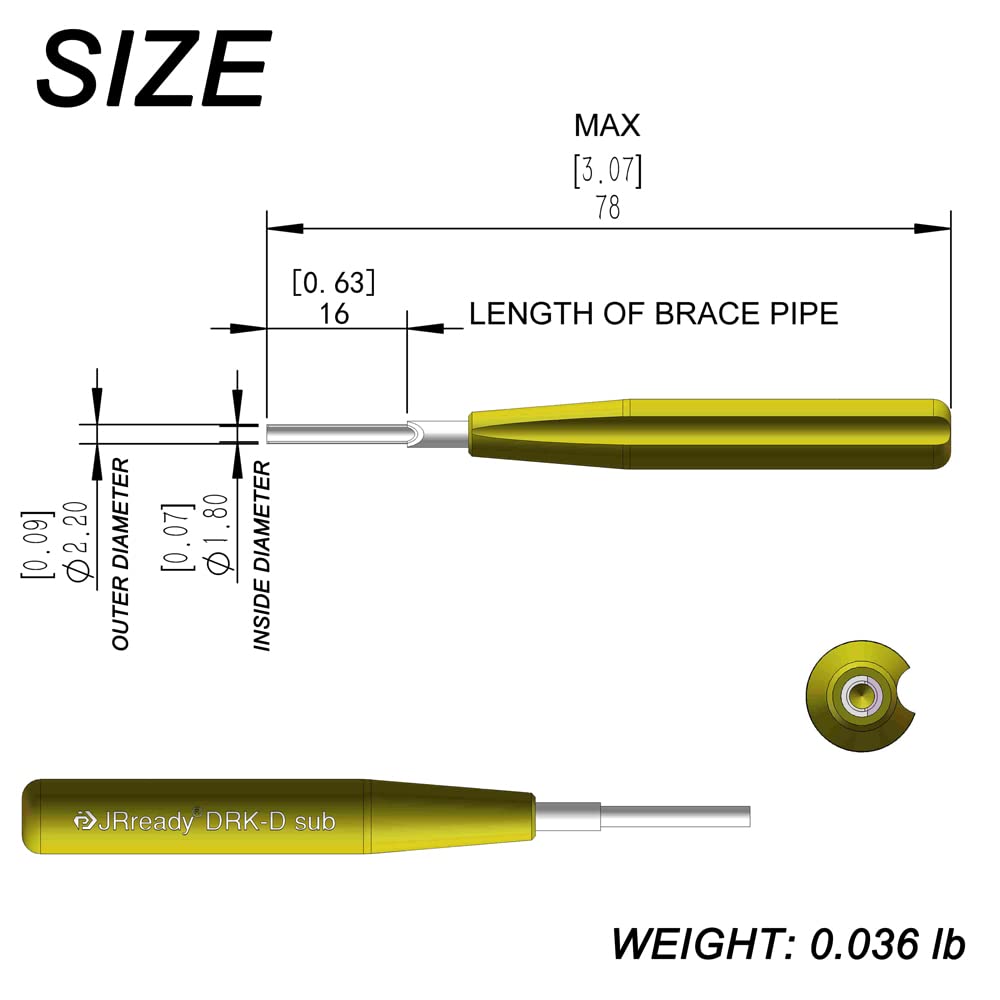 D SUB Connector Pins Removal Tool DRK-D SUB Pins insertion Extraction Tool for TE/AMP/Harting Heavy Duty 5A Han D SUB Connector Crimp Contacts Extract, ID:0.07,OD: 0.09