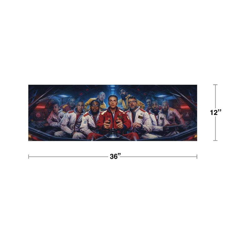 Logic Merch The Incredible True Story Album Cover Art Spacesuits Rap Posters Rapper Merch Logic Merchandise Everybody Young Sinatra Bobby Tarantino No Pressure Cool Wall Art Print Poster 36x12