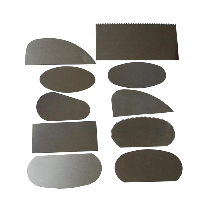 10 Pcs Stainless Steel Clay Tools Set Clay Sculpture Pottery Molding Ceramics Sharp Steel Cutter Tools Metal Tipped Plaster Sculpting Scraper Serrated Edge Cutter Smoother Polisher for DIY Crafts