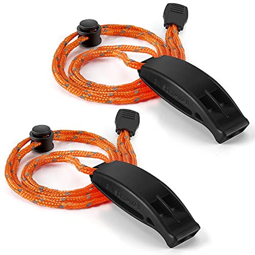 Emergency Whistle, Super Loud Floating Whistle with Lanyard, Ideal for Boating, Swimming, Kayaking, Water Survival, Hiking, Camping, Climbing