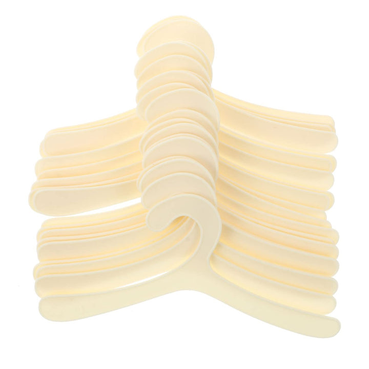 20pcs Pet Apparel Hangers Puppy Cat Kitten Clothes Hanger Plastic Pet Hanger Doll Hanger for Small Dog Clothing - 7.4 x 3.3 x 0.08 inches
