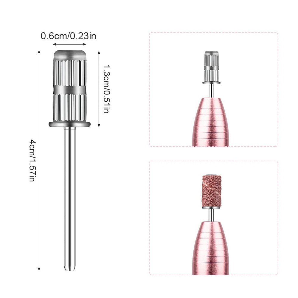 10 Pieces nail drill heads nail drill bits sanding band shaft 3/32 inch nail drill bits mandrels for electric file nail sanders manicure pedicures home salon & spa