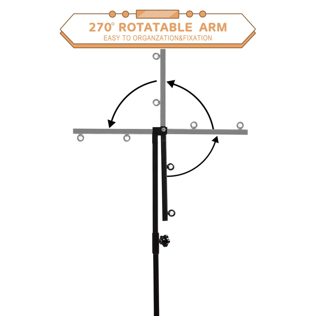 Dog Grooming Arm - 35 Dog Grooming Table Arm with Clamp and Post, Loop Noose, No Sit Haunch Holder Grooming Restraint for Small &amp; Medium Dogs