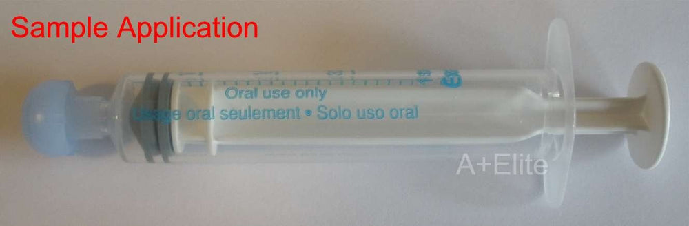 BAXA ExactaMed Oral Liquid Medication Syringe 5cc/5mL 10/PK Clear Medicine Dose Dispenser with Cap Exacta-Med Baxter Comar Latex Free