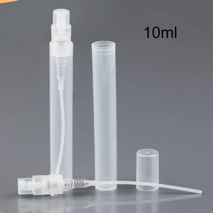 [10Pcs/Pack]Frosted Plastic Tube Empty Refillable Perfume Bottles Spray for Travel and Gift,Mini Portable pen (10Pcs/Pack,10ml x 6Pcs + 5ml x 4Pcs)