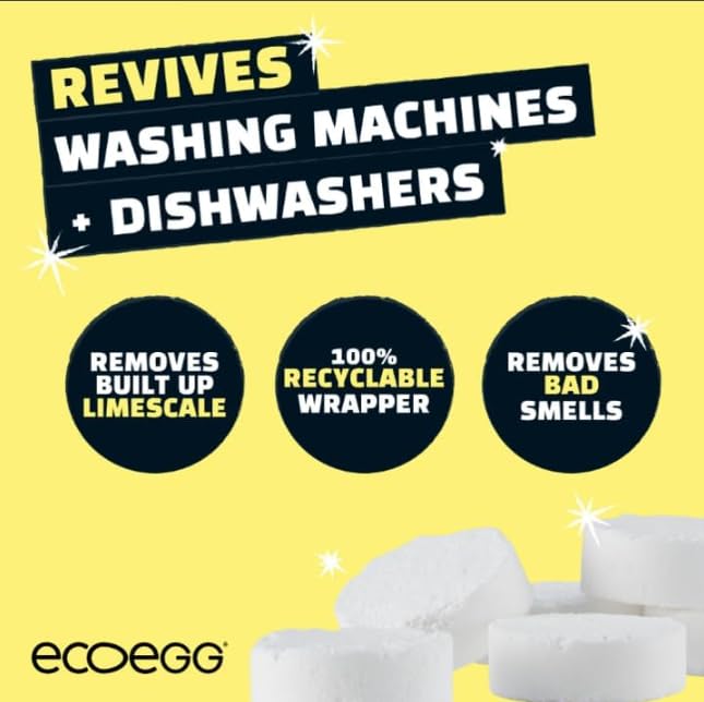 Ecoegg Natural Washing Machine Detox Tablets 6 Tablets