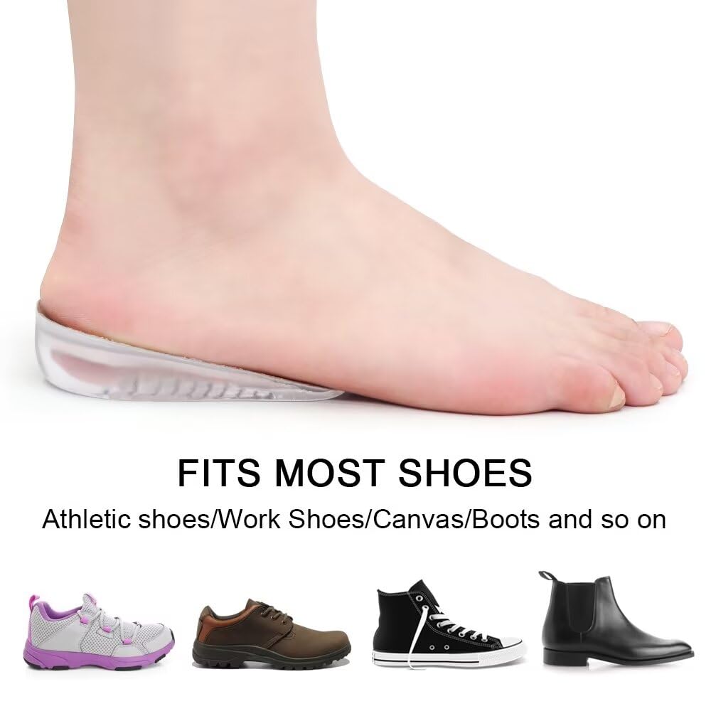 Dr.Foot Height Increase Insoles, Heel Cushion Inserts, 