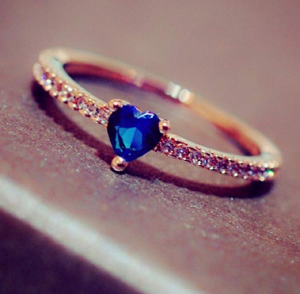 Wenbin Fashion Jewelry 18k Gold Filled Sea Blue Topaz L