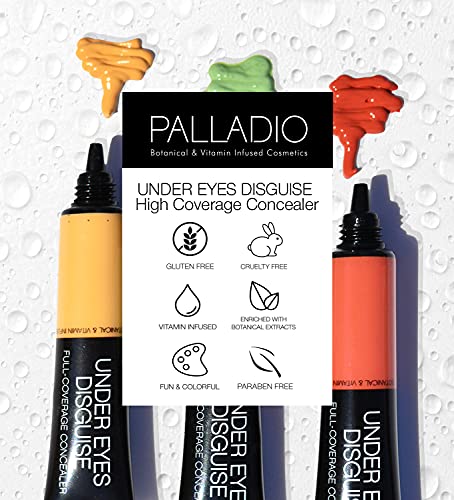 Full Coverage Concealer, Under Eyes Disguise, Creamy Face and Eye Concealer, Evens Skin Tone, Conceals Blemishes, Dark Circles and Fine Lines, Use with Concealer Brush, Toffee