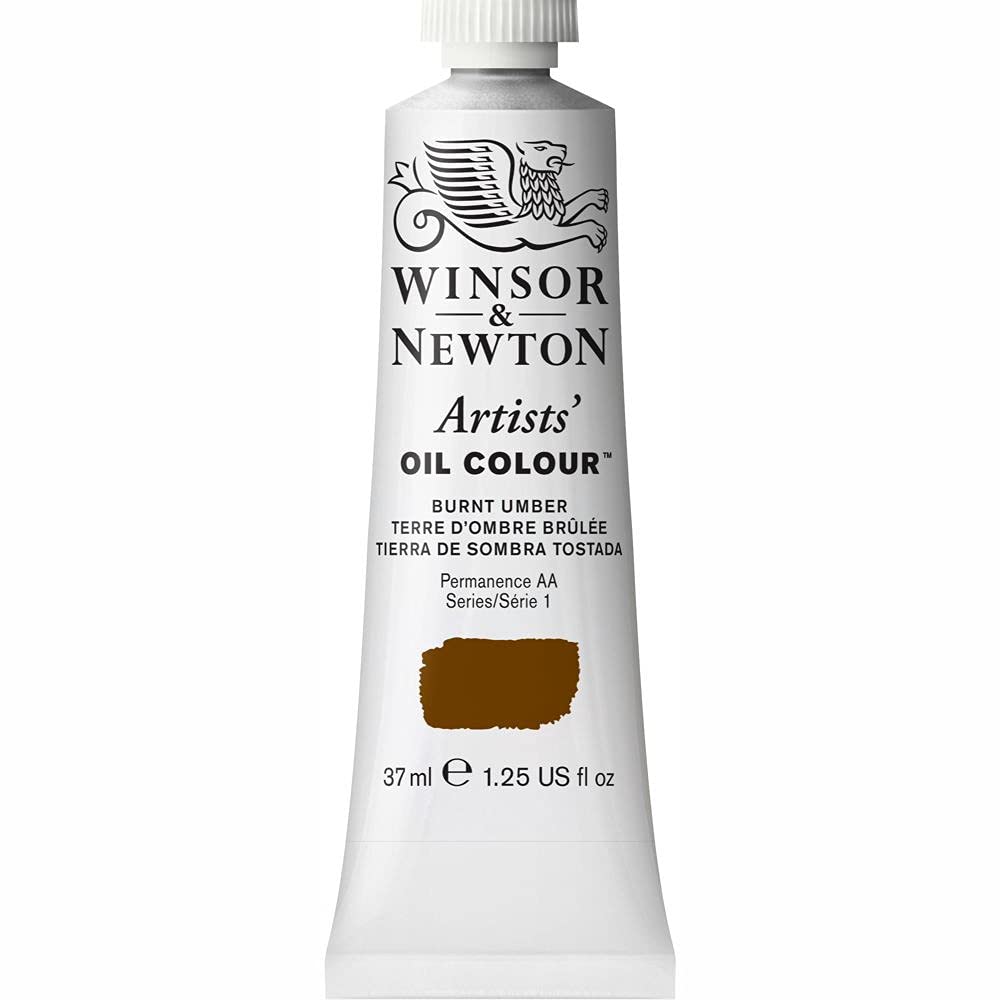 Winsor &amp; Newton Artists&#39; Oil Color, 37ml (1.25 oz) Tube, Burnt Umber