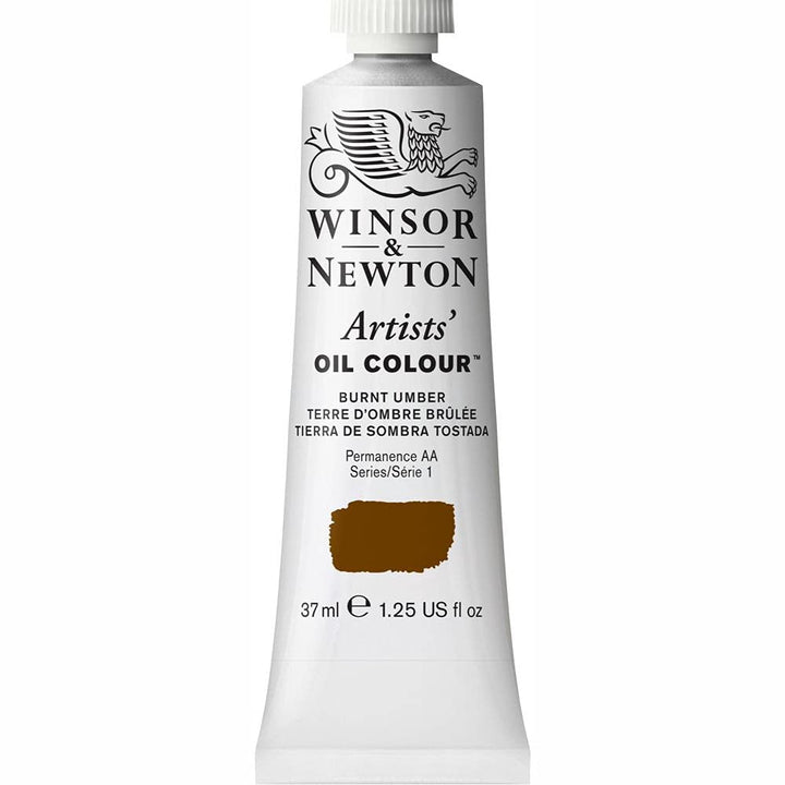 Winsor &amp; Newton Artists&#39; Oil Color, 37ml (1.25 oz) Tube, Burnt Umber