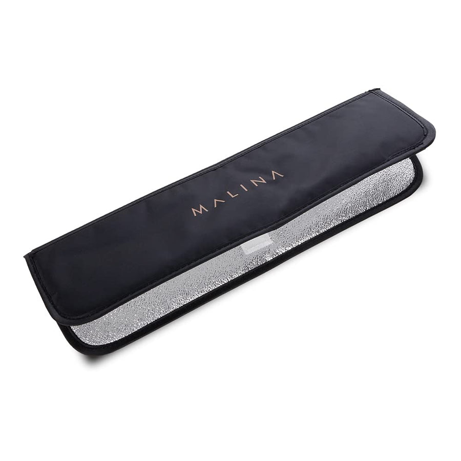Thermal Pouch with Heat Resistance Travel Cover Pouch, Slim Travel Case - for Hair Straightener, Curly Wand, Flat Iron, and Styling Irons (Black)