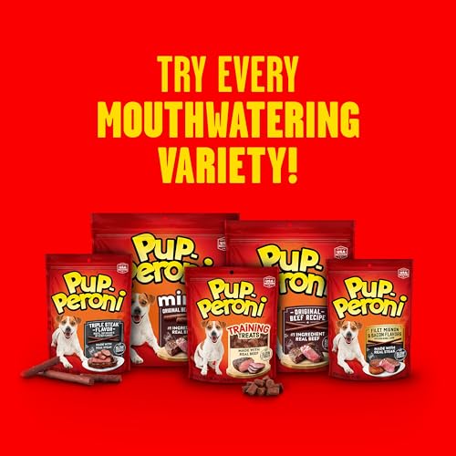 Pup-Peroni Dog Treats, Prime Rib Flavor, 22.5 Ounce, Made with Real Steak