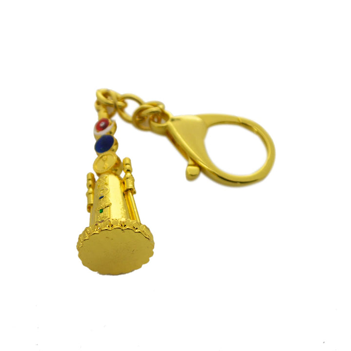 Feng Shui Sun &amp; Moon 5 Element Pagoda Amulet Keychain