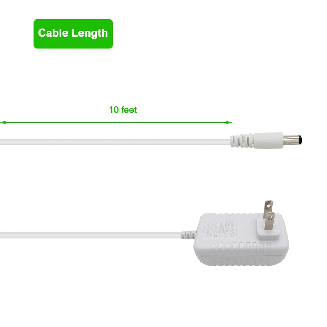 10 ft Snugapuppy Power Cord Replacement for Fisher Price/Ingenuity Baby Swing 6V AC DC Adapter, Charger Cable