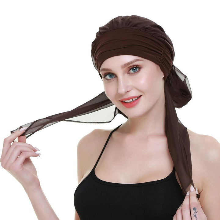 Chemo Turban For Cancer Women HeadWrap Scarves Long Hai