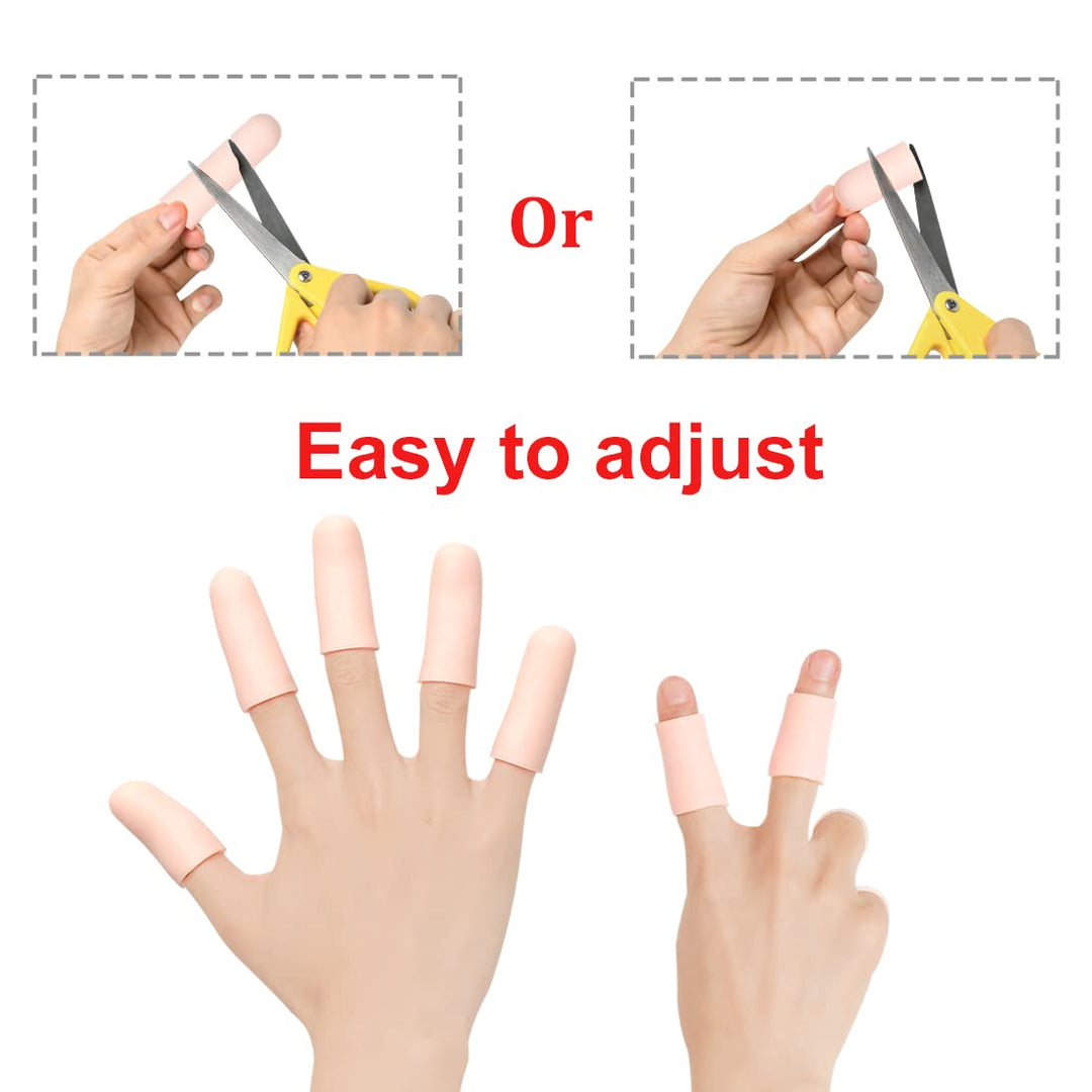 JUMPOW Finger Cots, Gel Finger Protectors, Waterproof F