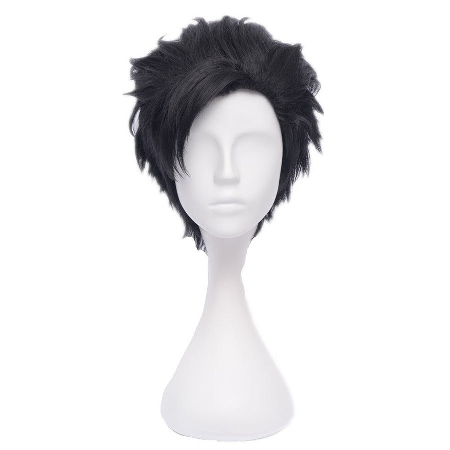 COSPLAZA Short Black Men's Cosplay Wig Anime Heat R