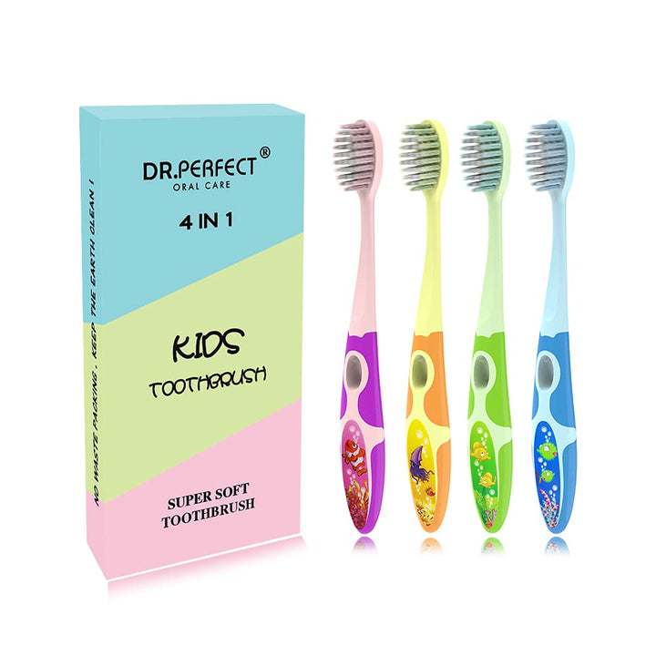 N-amboo Soft Bristles Colorful Kids Toothbrush for Todd