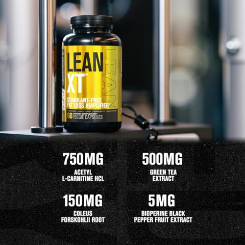 Lean-XT Caffeine Free Fat Burner - Non Stim Weight Loss Supplement, Appetite Suppressant &amp; Metabolism Booster | Acetyl L-Carnitine, Green Tea Extract, Forskolin - 60 Natural Diet Pills