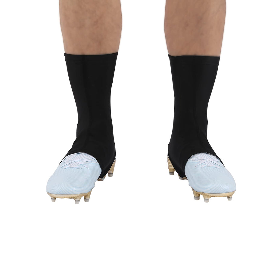 Spats Football Cleat Covers,Youth Cleat Covers Football,Bike Cleat Covers,Football Cleat Covers Keeps Dirt/Turf Debri Out,Cleat Sleeves for Football Soccer Lacrosse Youths Adults (Black, Large)