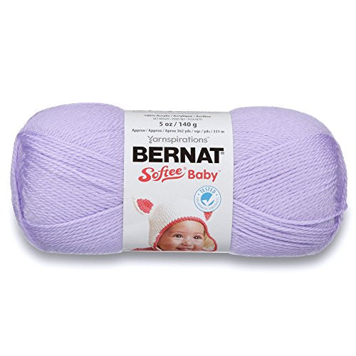 Bernat Softee Baby Yarn, 5 oz, Soft Lilac, 1 Ball