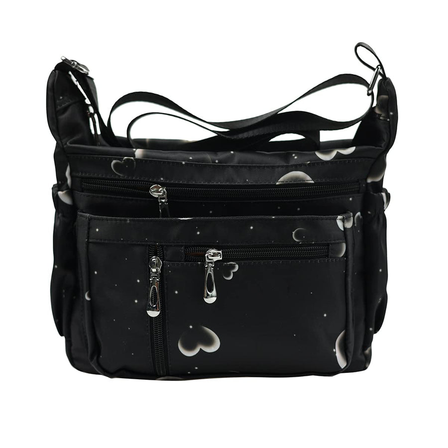 Purses and Shoulder Handbags for Women Crossbody Bag Messenger Bags (Floral-Heart)