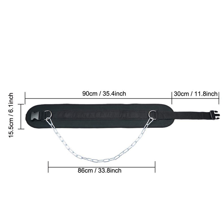 HemeraPhit Pull-up Belt Weighted Dip Belt with Chain Do