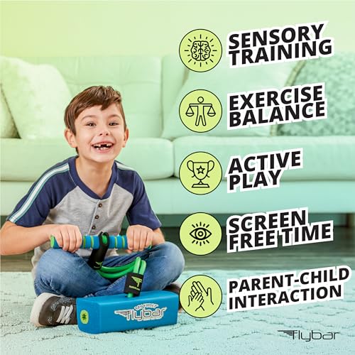 My First Foam Pogo Jumper for Kids Fun and Safe Pogo Stick, Durable Foam and Bungee Jumper for Ages 3 and up Toddler Toys, Supports up to 250lbs (Blue)