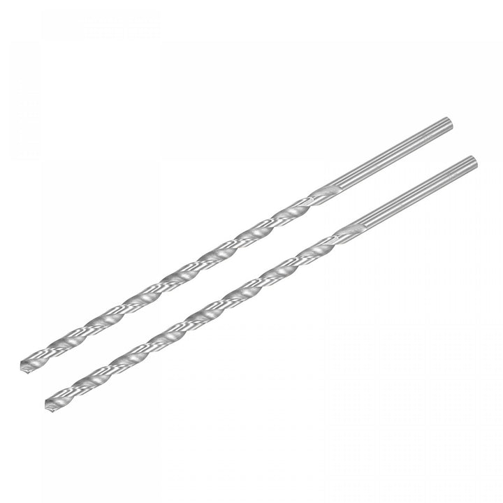 HSS(High Speed Steel) Extra Long Twist Drill Bits, 8mm Drill Diameter 250mm Length 2 Pcs
