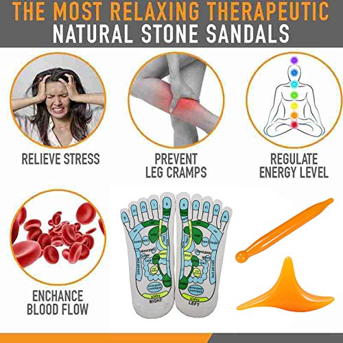 FASHIXD Acupressure Reflexology Socks Foot Massage Sock Relieve Tired Physiotherapy Socks with Massage Tools