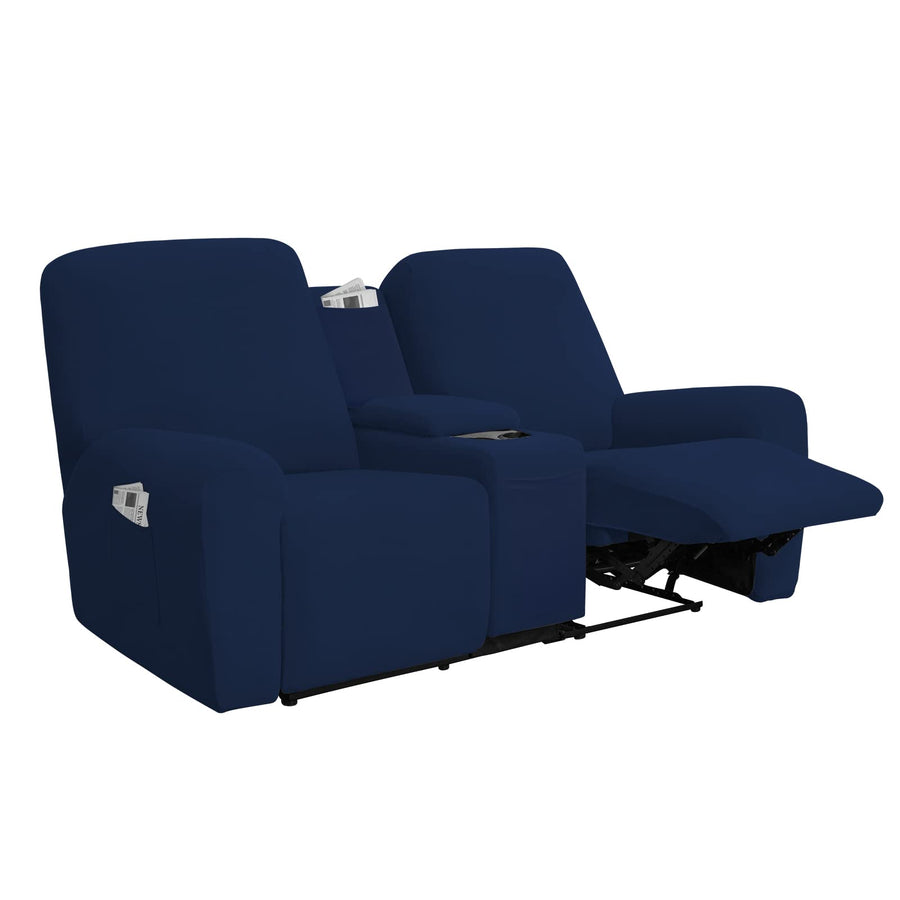 Easy-Going Stretch Recliner Loveseat Cover with Center 