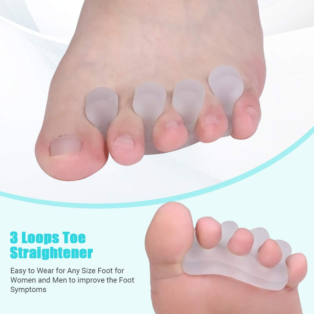 Toothbace Gel Toe Separator Forefoot Cushion Pad Bunion