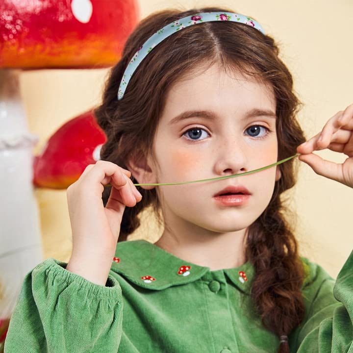 Girls&#39; Flora Stripe Heart Alice Hair Band Girls headbands For Girls Value Pack(Assorted 10pcs per Pack)