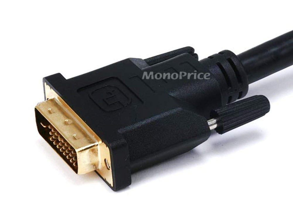 Video Splitter - DVI-D Male to DVI-D Female x2, Gold Plated, Black