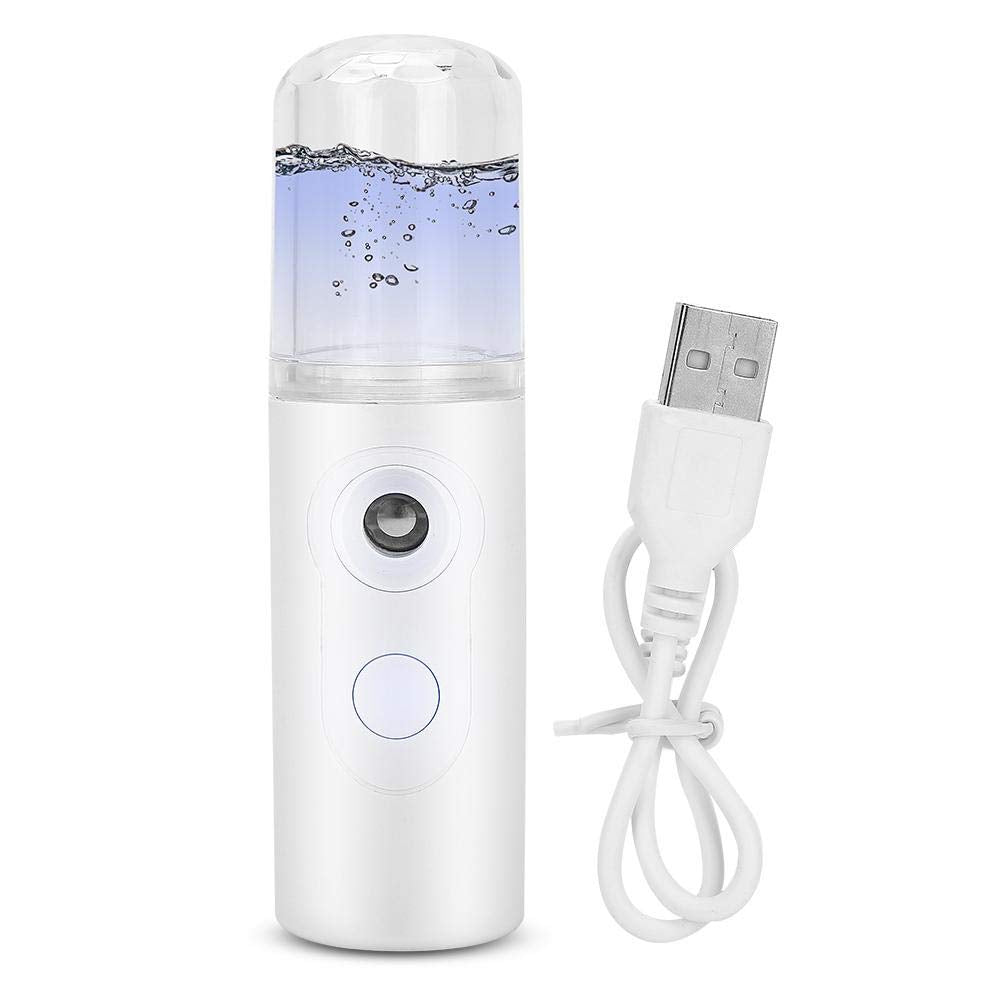 Facial Mister Portable Handy Face Mist Sprayer Professional Mini Humidifier Facial Steamer Moisturizing and Hydrating Spa Beauty Device