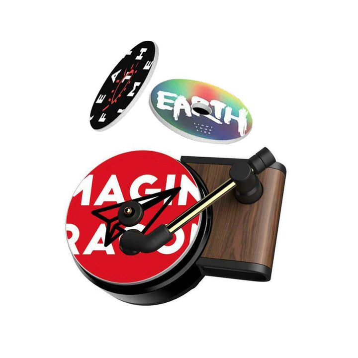 Car Retro Record Player Air Fresh Clip Perfume Vent Outlet Diffuser Auto Decor