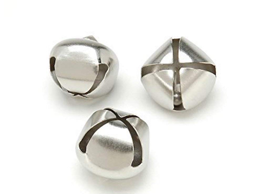 Jingle Bells 1-Inch, 54-Pack, Silver