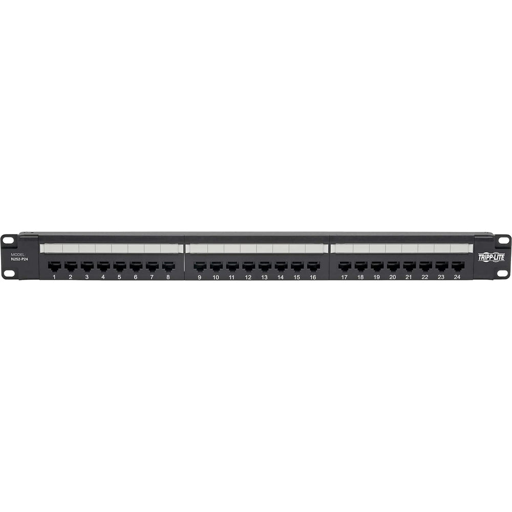 Eaton Tripp Lite Cat6 24-Port PoE+ Patch Panel, RJ45 Et