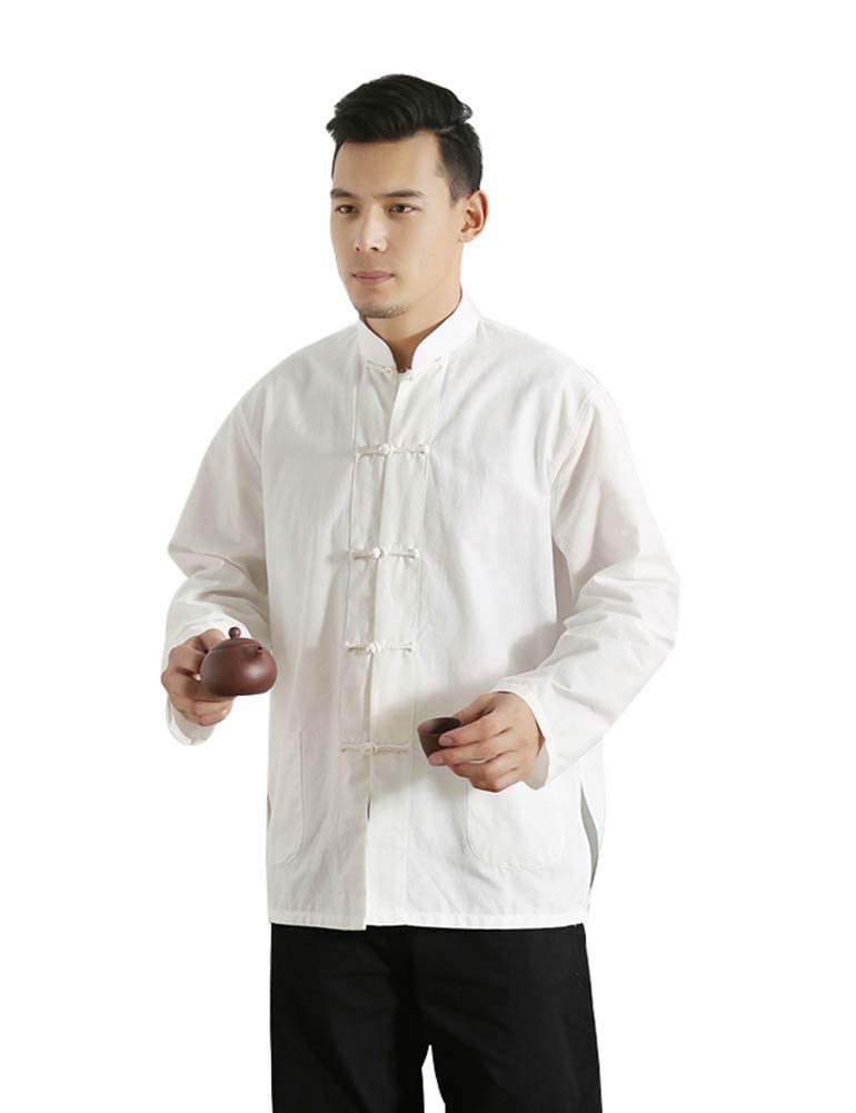 Idopy Men`s Chinese Traditional Linen Cotton Tai Chi Ku